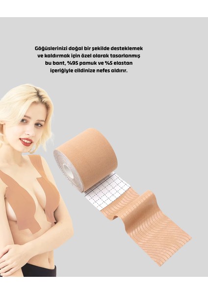 Suya Dayanıklı Görünmez Göğüs Bandı – Pamuklu ve Esnek Destek Bandı modelleri