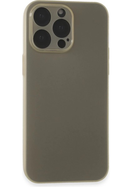 Apple iPhone 15 Pro Max Orion Soft Silikon Kılıf (Slim & Hafif) - Titan Gri