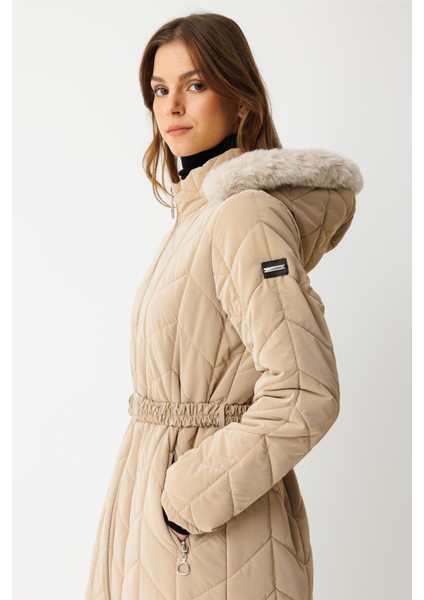 Kapitone Tam Boy Kaban Bej fiyatları