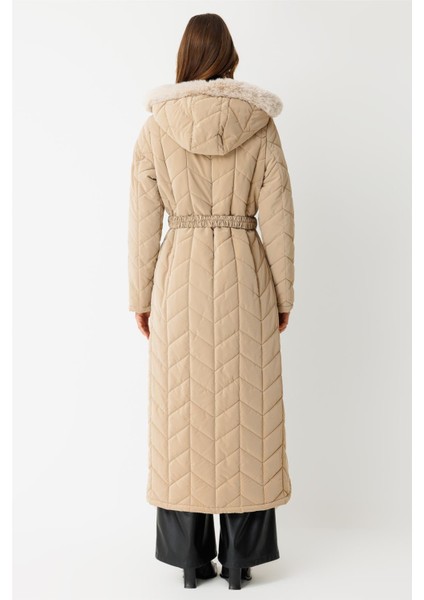 Kapitone Tam Boy Kaban Bej indirimleri