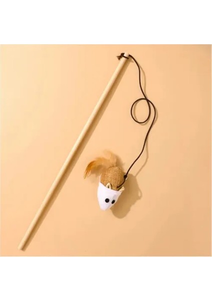 Doğal Jut Fare Sembollü Kedi Oltası fırsatları