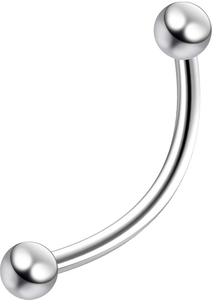 Kaş Piercingi Klasik Banana ( Muz) Piercing - 316L Cerrahi Çelik - Top Çapı: 3 mm modelleri