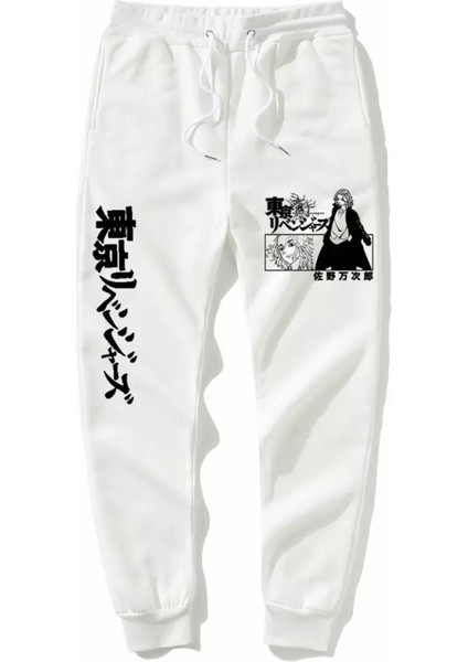 Özel Tasarım Siyah Ejderha Baskılı %100 Pamuk Kışlık Japon Stil Erkek Çocuk Eşofman Altı