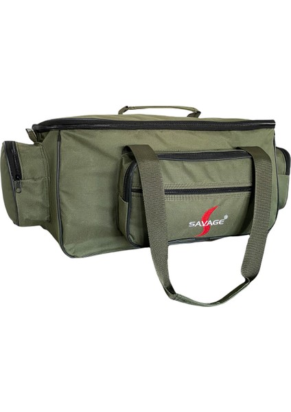 Çok Amaçlı Malzeme Çantası - Büyük - Haki - 35021 - Balıkçı Çantası - Seyahat Çantası modelleri