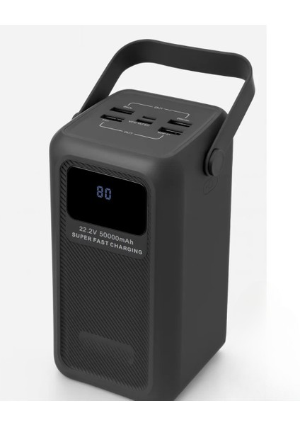 50000MAH Outdoor Powerbank | 22.5W Hızlı Şarj | Dahili 4 Kablo + Usb-C Çıkış modelleri