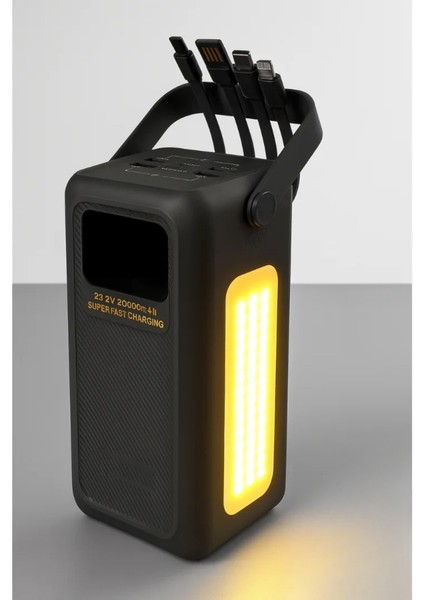 50000MAH Outdoor Powerbank | 22.5W Hızlı Şarj | Dahili 4 Kablo + Usb-C Çıkış indirimleri