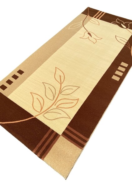 Saray Halı Klasik 1938 Krem 100X200 Kahve Yolluk 2 Metre Açık Kahverengi - Krem modelleri
