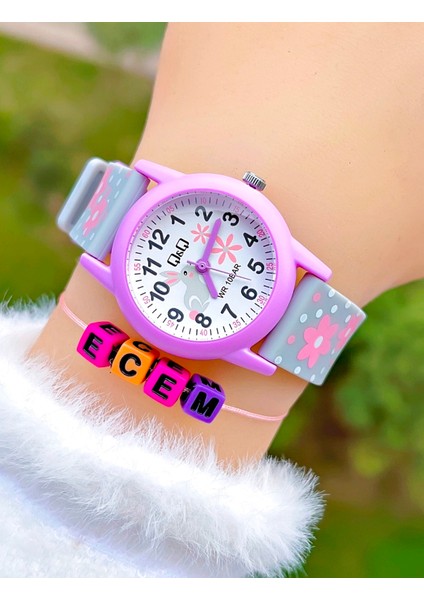 Silikon Kordonlu 10 Atm Su Geçirmez Kız Çocuk Kol Saati Kişiye Özel Hediye Isimli Bileklik fırsatları