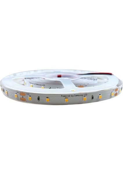 Samsung Şerit LED Samsung 60 Ledli 2835 Smd 3000K Şerit LED 24V 14.4W IP20 5m