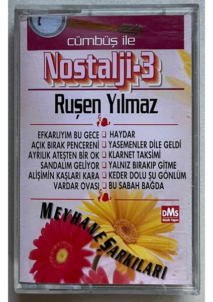 Ruşen Yılmaz Meyhane Şarkıları Cümbüş Ile Nostalji 3 Kaset (Orijinal Dönem Baskı Kaset)