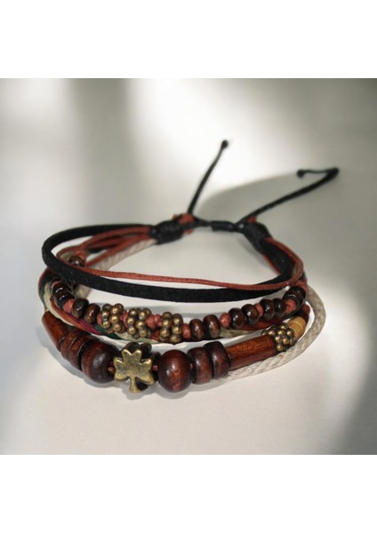 Yaprak Figürlü El Yapımı Bileklik | Doğal ve Bohem Tarz | Dönüşüm Sembolü Takı modelleri