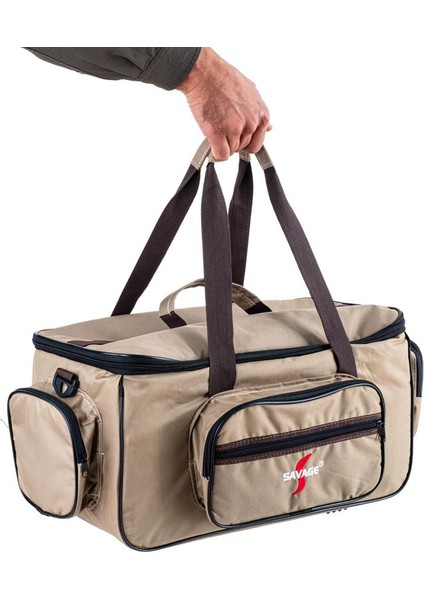 Çok Amaçlı Malzeme Çantası - Büyük - Kum - 35021 - Balıkçı Çantası - Seyahat Çantası