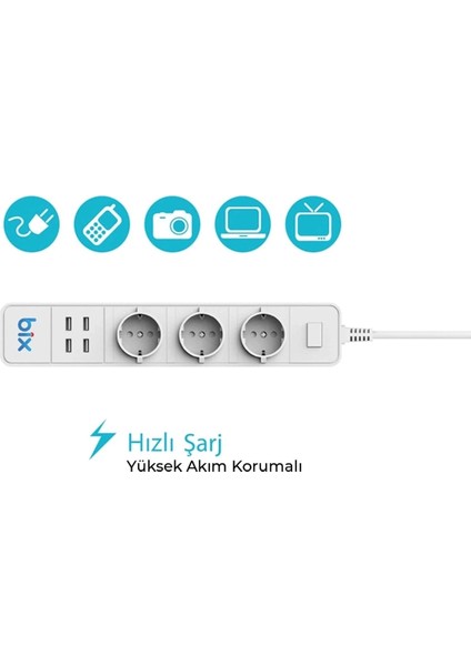 Bfs Vtn Bp-01 Wifi Yüksek Akım Korumalı Hızlı Şarj Özellikli Akıllı Priz modelleri