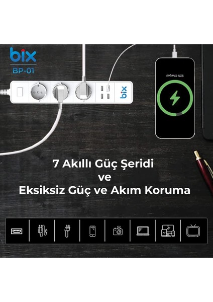 Bfs Vtn Bp-01 Wifi Yüksek Akım Korumalı Hızlı Şarj Özellikli Akıllı Priz fırsatları