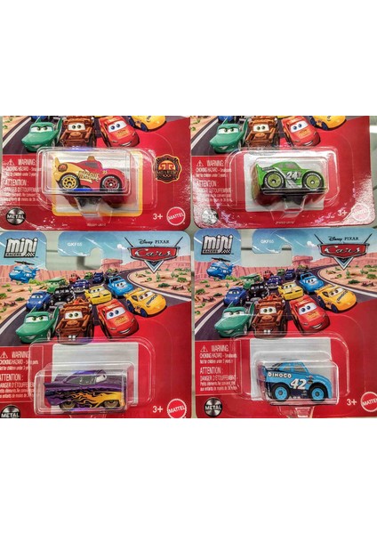 Mini Figür 4 Lü Set - Call Weathers - Rescue Mcqueen - Brick Yardley - Ramone