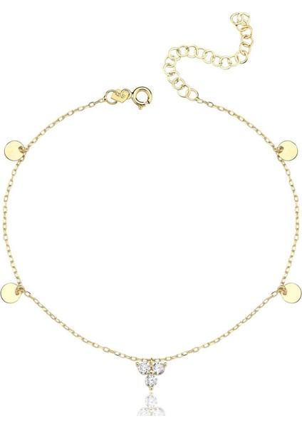 Pullu Üç Taşlı Halhal fiyatları