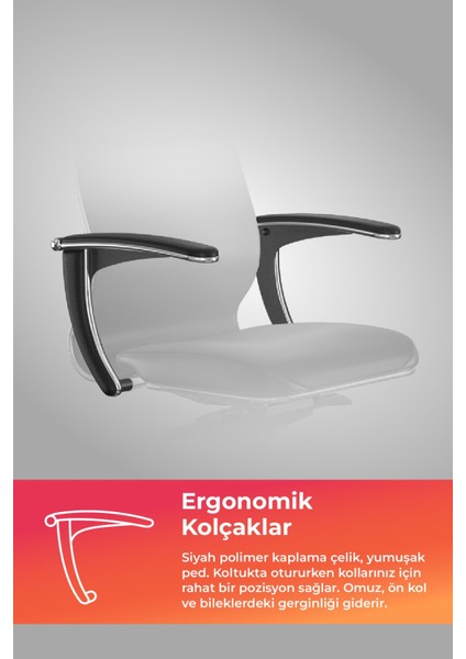 Samurai Ergonomik Koltuk | Bel Destekli, Tekerlekli, Yükseklik Ayarlı, Deri Makam Koltuğu -2d7.4.1.61 indirimleri