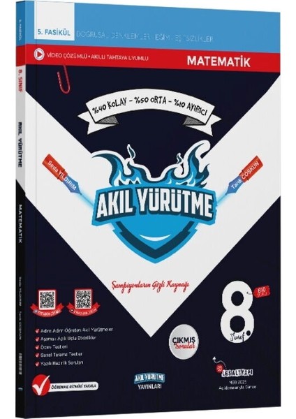 8. Sınıf Doğrusal Denklemler Eğim Eşitsizlikler 5. Fasikül Akıl Yürütme Yayınları