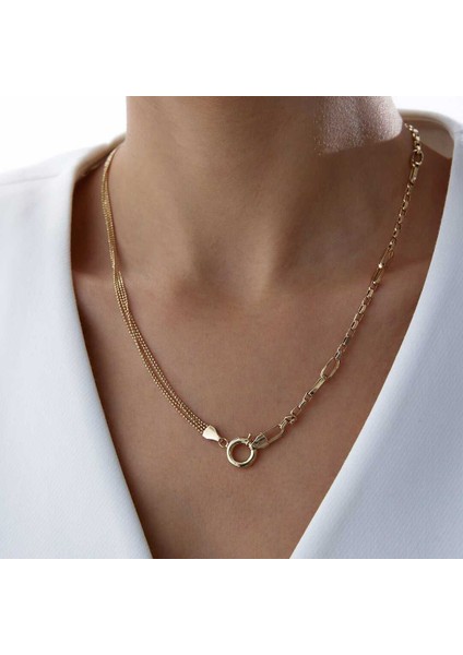 Ataç ve Tırnak Makası Zincirli Charm Kolye