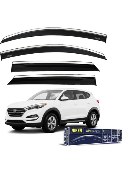 Hyundai Tucson Kromlu Cam Rüzgarlığı 2015-2020 Arası Uyumlu