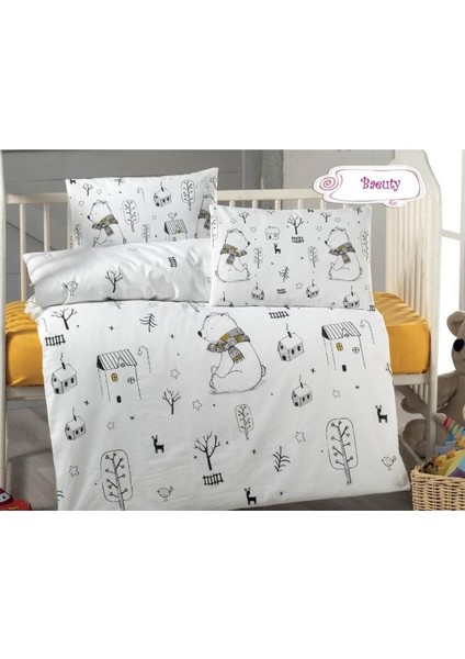 Kutup Ayısı Desenli Bebek Nevresim Takımı RCS.KAYI.0002