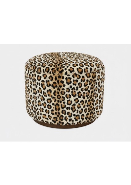 Leopar, Yuvarlak Puf/yan Sehpa
