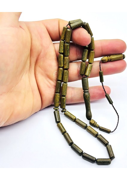 Çift Çekime Uygun Yeşil Pelesenk Ağacı Tesbih modelleri