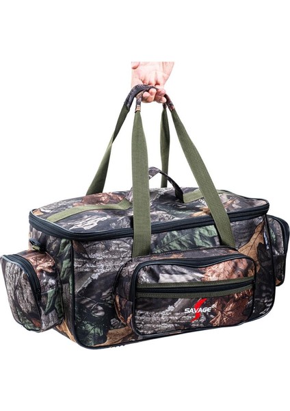 Çok Amaçlı Malzeme Çantası - Büyük - Orman Desen - 35021 - Balıkçı Çantası - Seyahat Çantası