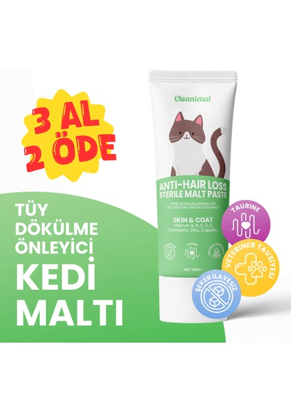 Kediler Için Tüy Dökülme Önleyici Malt Macun – 100 gr
