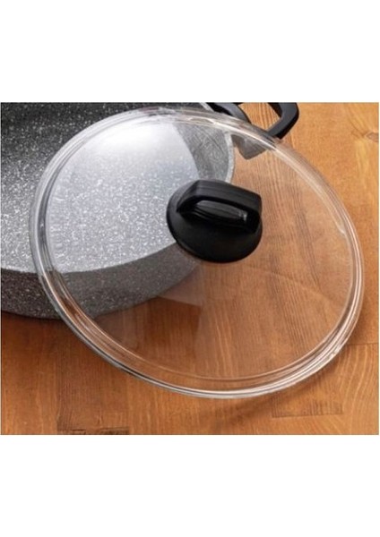 Tencere Kapağı 24 cm Payrex Cam ve Üst Tepe ile Beraber