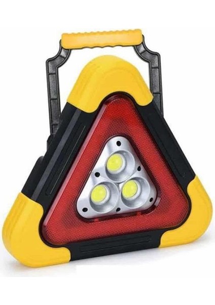 Reflektör Güneş Panelli Solarlı Şarjlı Üçgen Işıklı Trafik Reflektör Fener modelleri