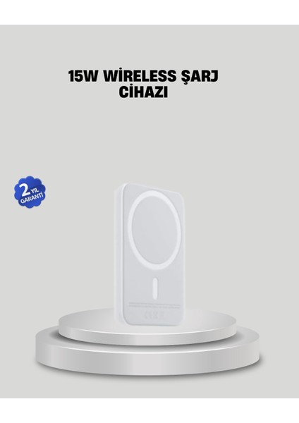 15W Araç Telefon Tutucu Kablosuz Hızlı Şarj Özellikli