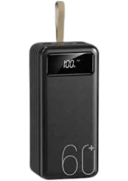 Powerbank 60.000 Mah Taşınabilir Şarj Hızlı El Fenerli Dijital Göstergeli indirimleri