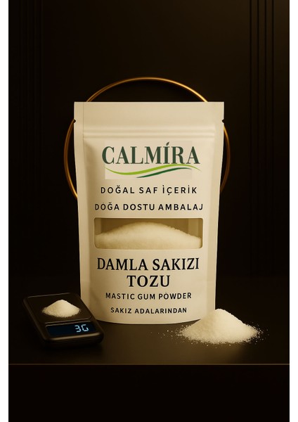 Damla Sakızı Tozu Doğal - Sakız Adalarından 3 gr - Öğütülmüş Damla Sakızı