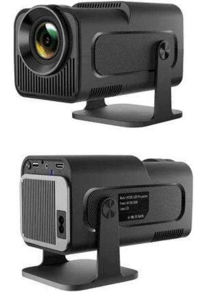 Projektör Siyah Android Taşınabilir Sinema Projeksiyon Wifi Destekli En Güncel Sürüm Akıllı indirimleri