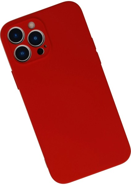 iPhone 13 Pro Kılıf Nano Içi Kadife Silikon - Kırmızı indirimleri