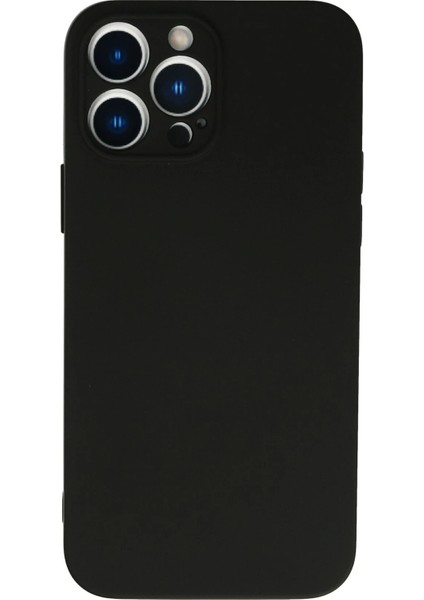 iPhone 13 Pro Kılıf Nano Içi Kadife Silikon - Siyah fırsatları