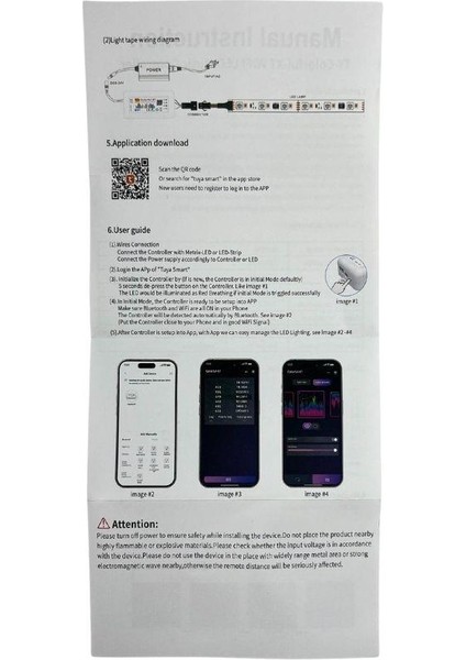 5-24V Tuya Destekli Wifi Kontrollü Pixel LED Kontrol Devresi Müzik Modlu