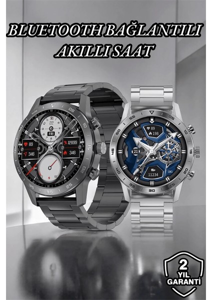 Suya Dayanıklı Dokunmatik Akıllı Saat Bluetooth 5.0, Sesli Asistan ve Sağlık Takibi fiyatları