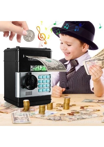 Elektronik Şifreli Kasa Otomatik Kağıt Para Alan Atm Kumbara