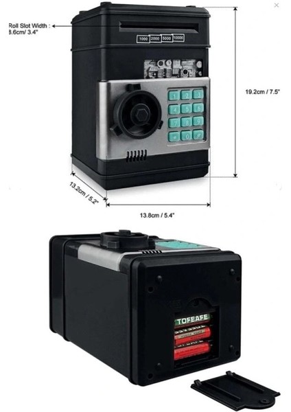 Elektronik Şifreli Kasa Otomatik Kağıt Para Alan Atm Kumbara fiyatları