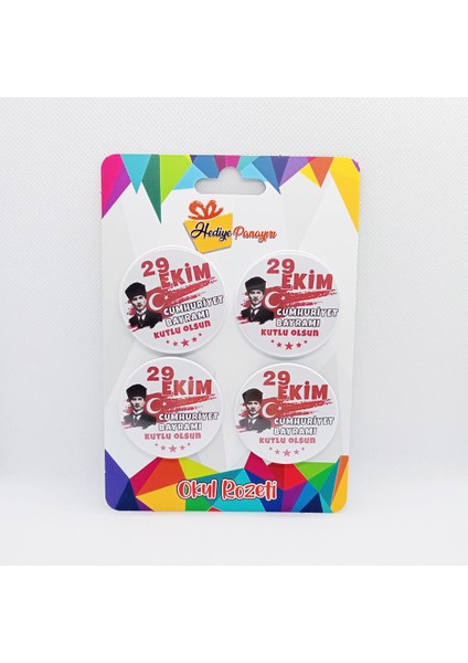 29 Ekim Cumhuriyet Bayramı Rozetleri