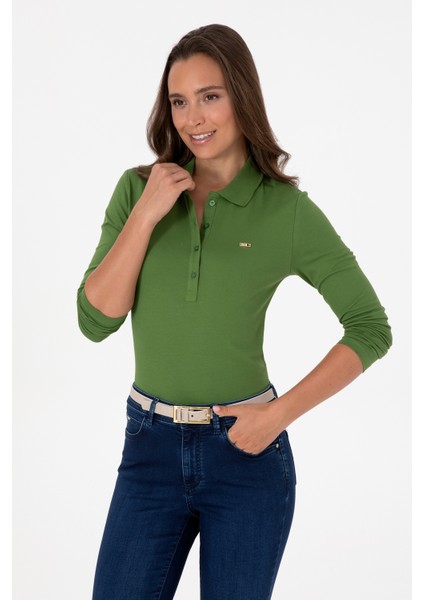 Kadın Yeşil Sweatshirt 50313593-VR054