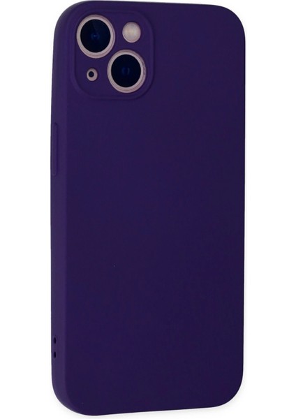 iPhone 13 Mini Kılıf Nano Içi Kadife Silikon - Mor