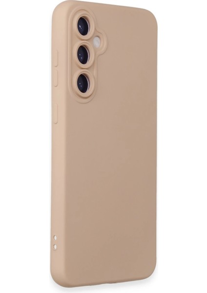 Samsung Galaxy S23 FE Kılıf Nano içi Kadife Silikon - Pudra