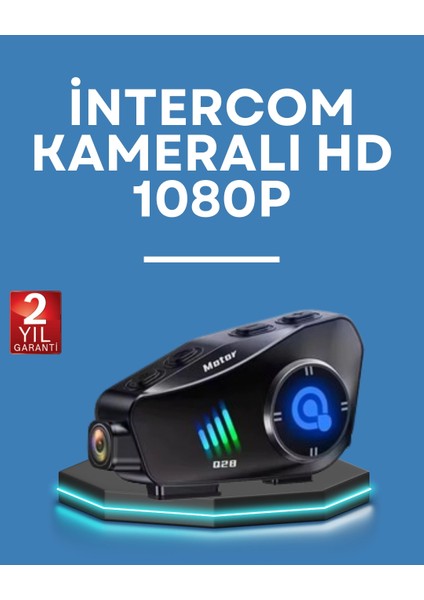 Q28 Kask Kulaklık 1080P Hd Kamera – Bluetooth 5.3, Su Geçirmez, Gürültü Azaltma