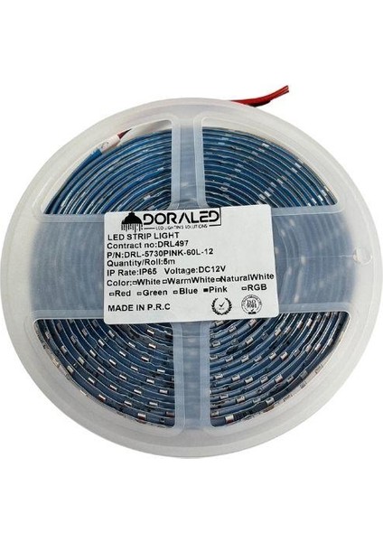 Grow Şerit LED İP65 Silikonlu Full Spectrum Şerit LED Bitki Büyütme Ledi 12V 5m