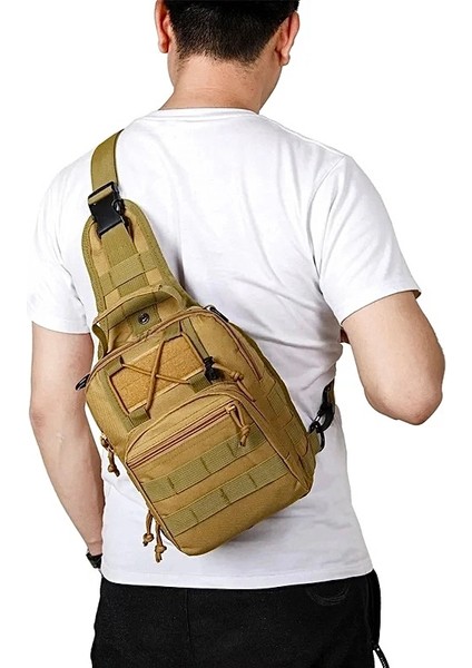 Çapraz Göğüs Askılı Tactical Çanta Kum fırsatları