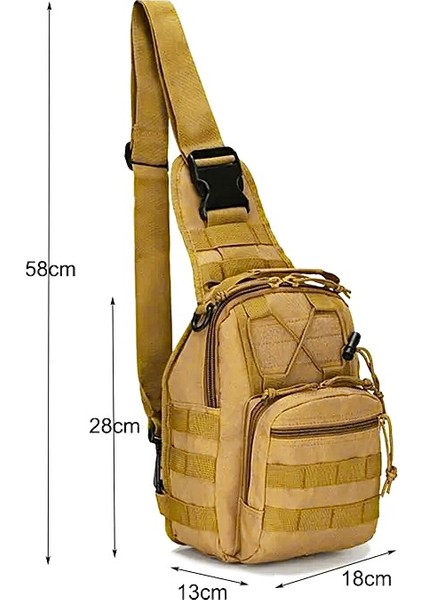 Çapraz Göğüs Askılı Tactical Çanta Kum indirimleri