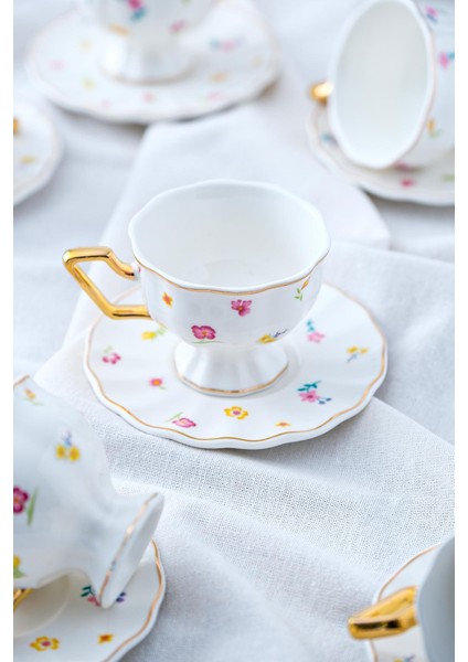 Camilla 2 Kişilik Porselen Kahve Fincan Takımı - 90 ml